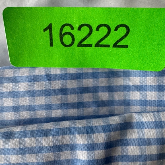 Boss Hugo Boss Men's Gingham Check Long Sleeve Button Up Shirt Blue‎ 41(16) - Picture 15 of 15